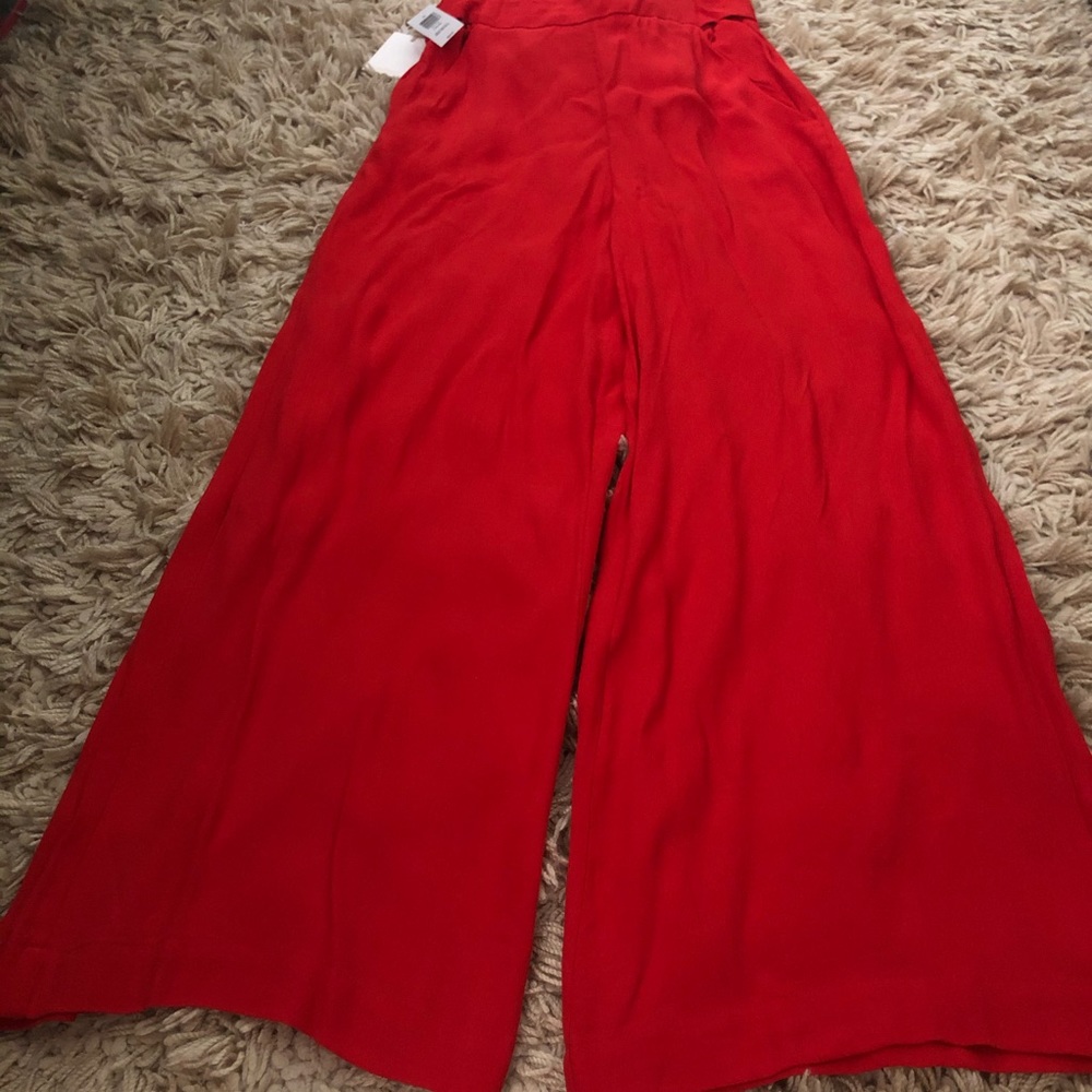 New Aritzia Wilfred Faun Red high waisted pants XS